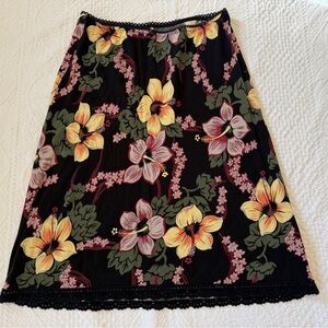 Roxy Y2K Floral Skirt Size L Early 2000s